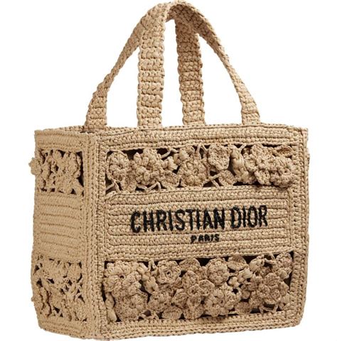 christian dior raffia tote|dior book tote 2023.